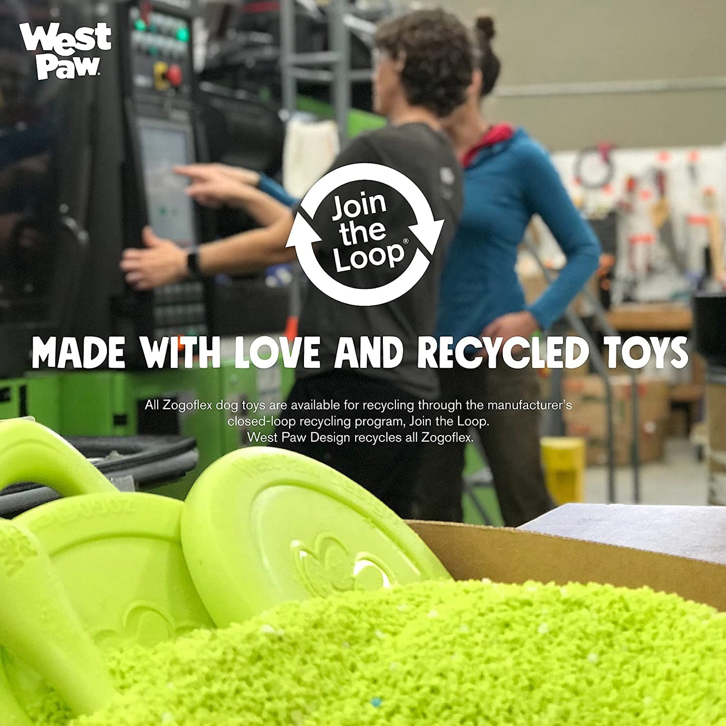 Zogoflex Tux Treat Dispensing Dog Chew Toy – Interactive Chewing Toy for Dogs – Dog Games for Aggressive Chewers, Fetch, Catch – Holds Kibble, Treats, Large 5", Granny Smith