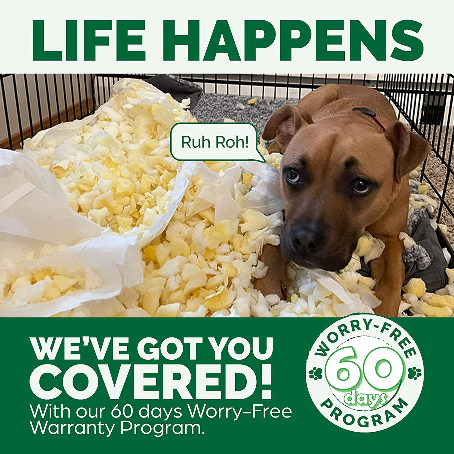 Luxury Plush Velvet Dog Bed Cover - Machine Washable Sofa-Style - Brownstone, Large