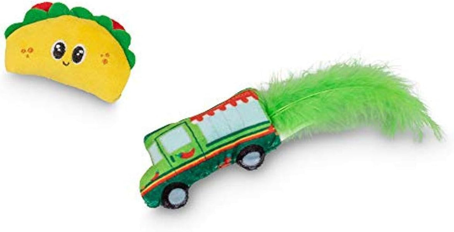 Interactive Catnip and Silvervine Crinkle Toys - Fun Snacks for Indoor Cats and Kittens - Perfect for Medium Breeds