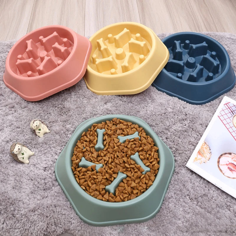 Animal Pet Products Dog Ration Bowl Slow Feeder Cats Doggie Dishes Pet Food Cat Bowl anti Glouton for Medium Dogs Large Breeds