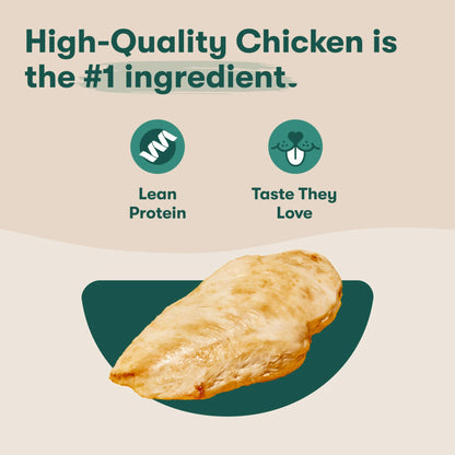 Chicken Flavor Dry Dental Treats for Medium Dogs, 8.8 Oz Bag, 7 Treats