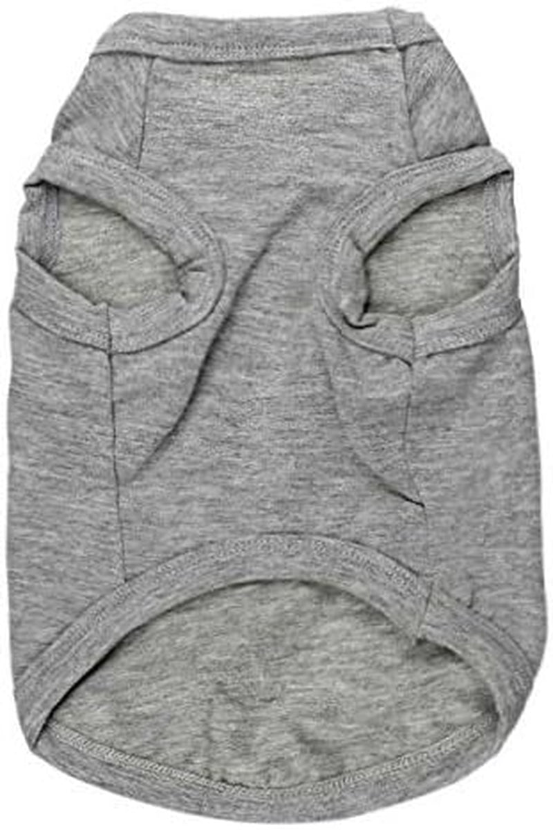 Adorable Grey T-Shirt for Small Dogs - "I Love My Daddy" Puppy Apparel