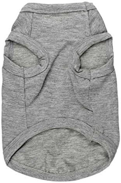 Adorable Grey T-Shirt for Small Dogs - "I Love My Daddy" Puppy Apparel