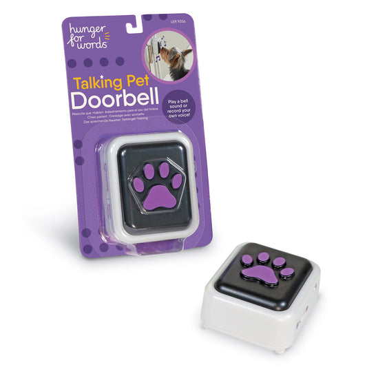 Talking Pet Doorbell - Recordable Dog Training Toy, Multi-Color