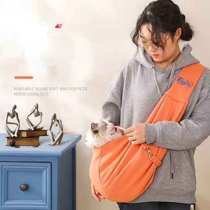 Small Dog Carrier Bag Pet Out Crossbody Shoulder Bag Outdoor Travel Portable Cat Puppy Sling Bag for Small Dog Pet Supplies