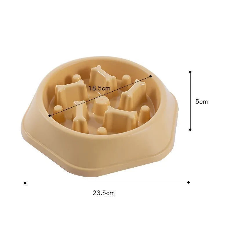 Animal Pet Products Dog Ration Bowl Slow Feeder Cats Doggie Dishes Pet Food Cat Bowl anti Glouton for Medium Dogs Large Breeds