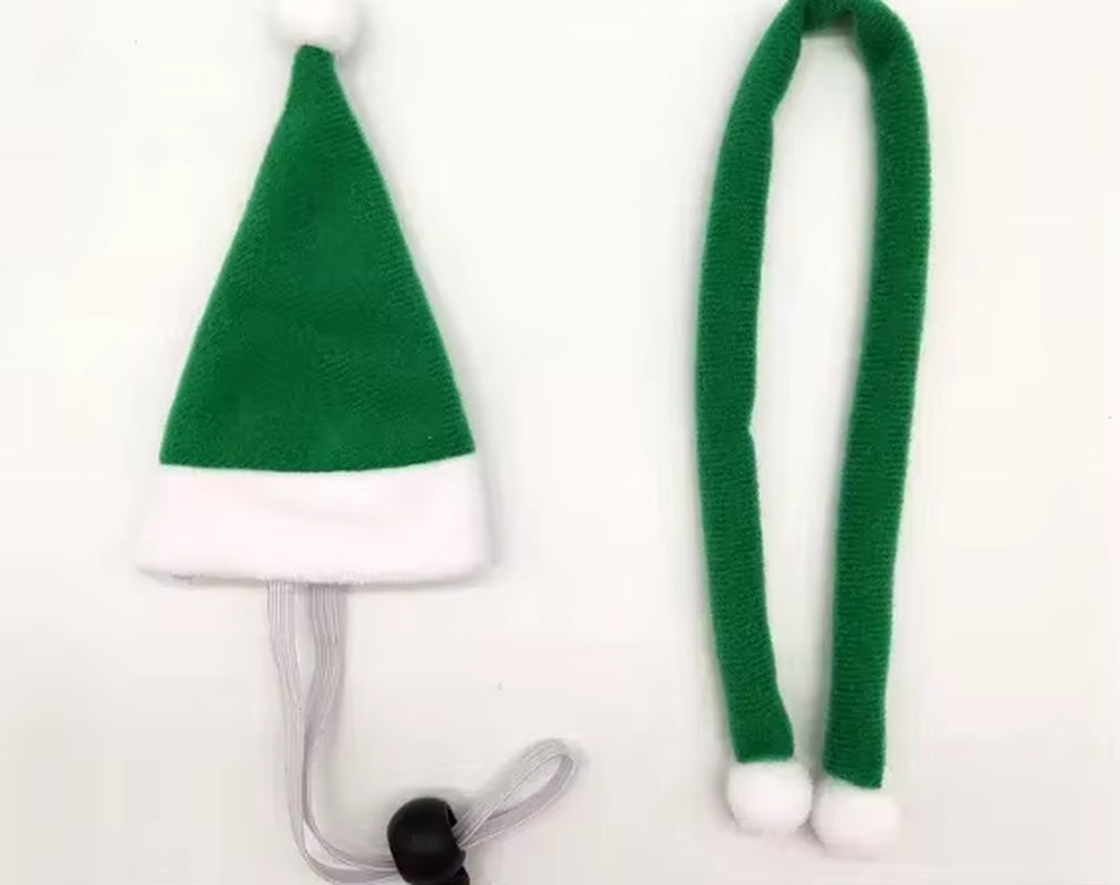 Hamster Christmas Halloween Costume Guinea Pig Small Pet Hat Scarf Headwear Pet Outfits for Chinchilla Rabbit Bunny Accessories