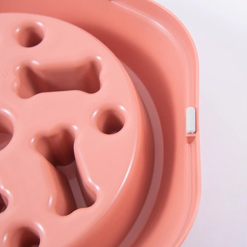 Animal Pet Products Dog Ration Bowl Slow Feeder Cats Doggie Dishes Pet Food Cat Bowl anti Glouton for Medium Dogs Large Breeds