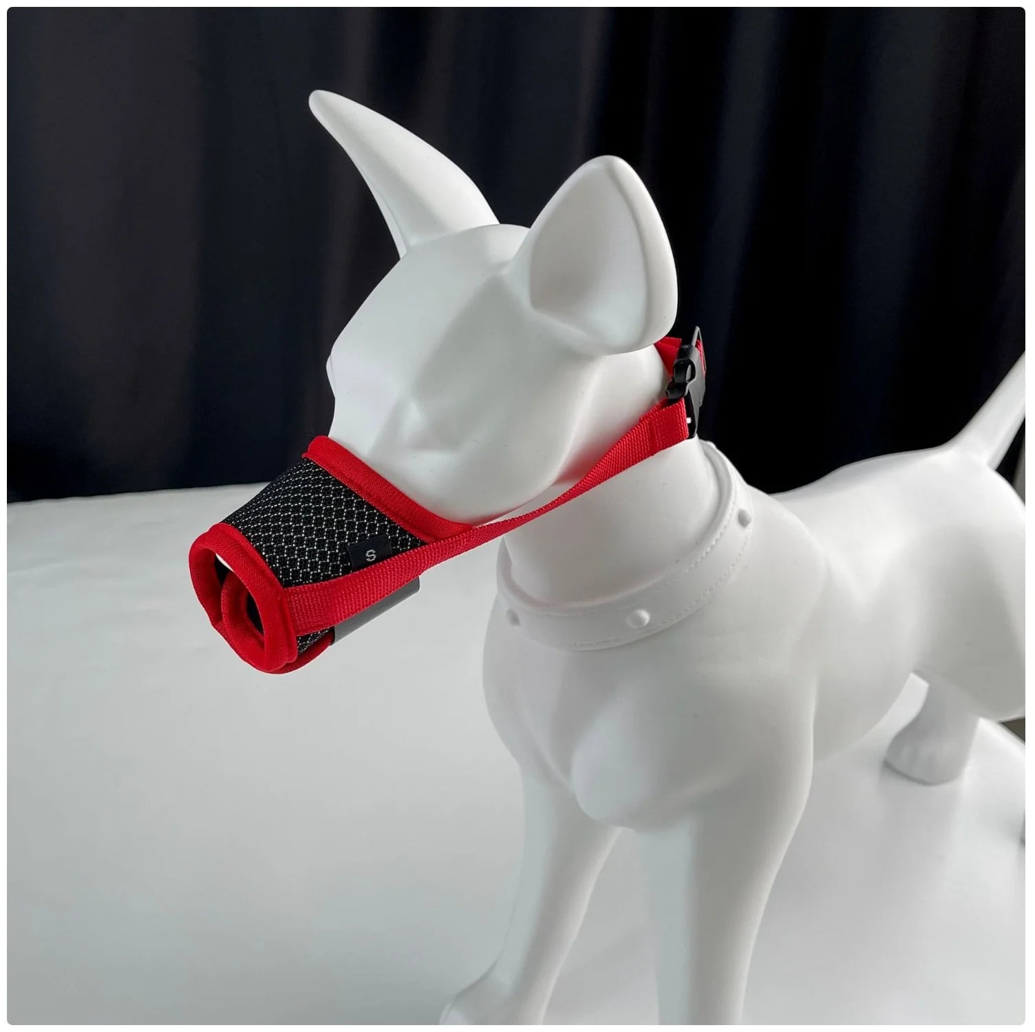 Breathable Mesh Dog Muzzle - Anti-Biting & Adjustable for Safety