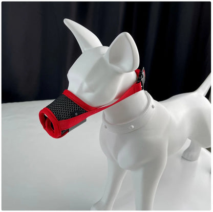 Breathable Mesh Dog Muzzle - Anti-Biting & Adjustable for Safety