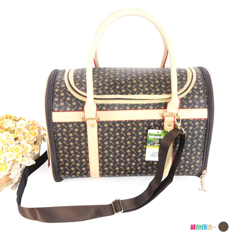 Luxury Bag for Cats Portable Folding Carrying Travel Carry Breathable Outdoor Pet Dog Puppies Small Animals Handbags Supplies