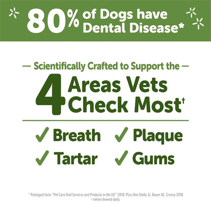 Wellness Stix Dog Dental Treats, Natural Chews, Medium Size Stick, (14 Count)