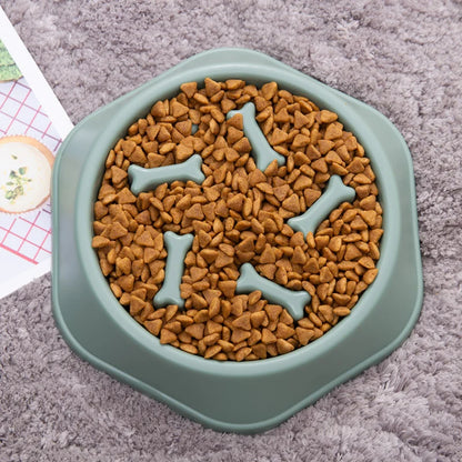Animal Pet Products Dog Ration Bowl Slow Feeder Cats Doggie Dishes Pet Food Cat Bowl anti Glouton for Medium Dogs Large Breeds