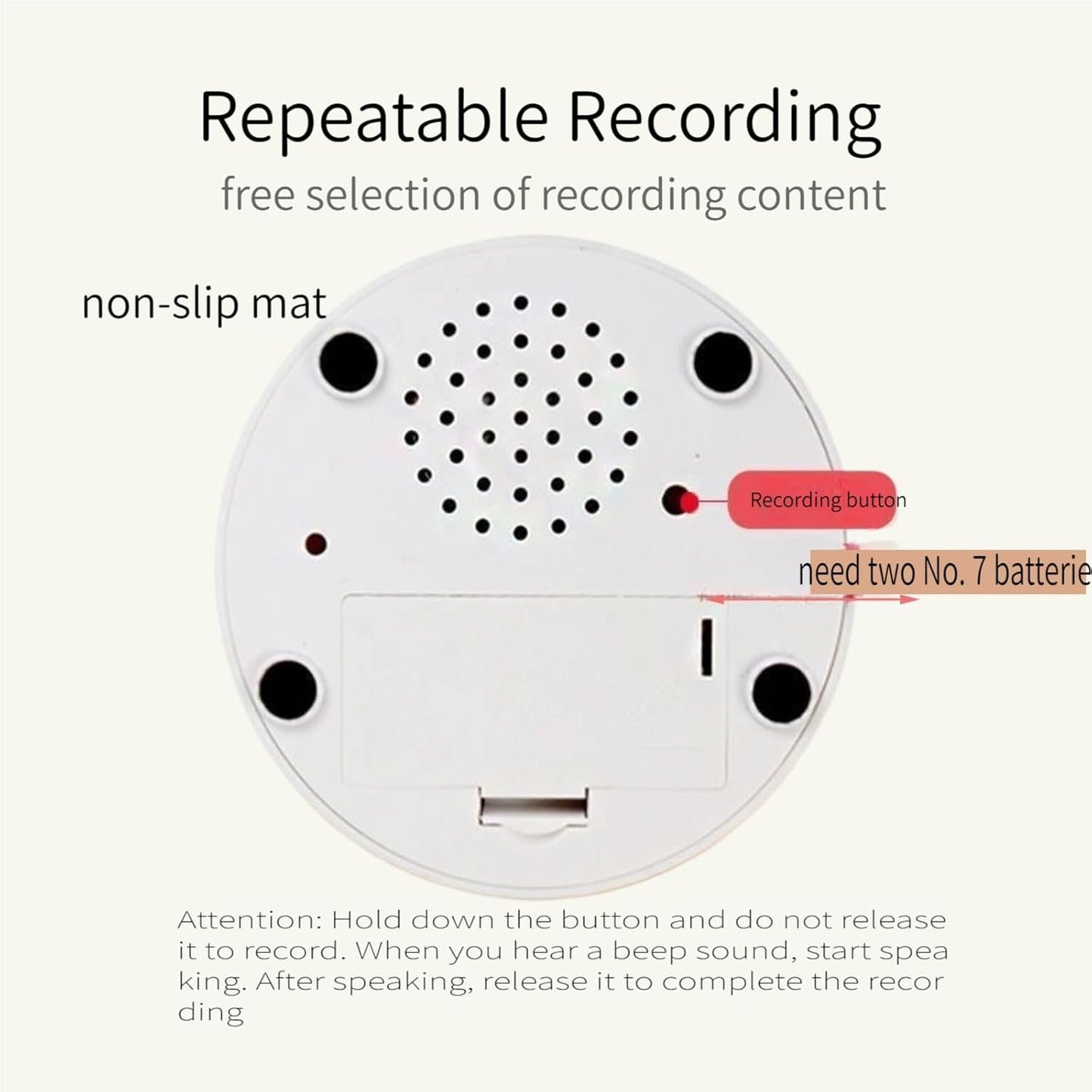 Dog Buttons for Communication, HD Sound Quality Loud Dog Buttons Talk, Dog Buttons Talk for Training, Recordable Dog Talking Button Set with Double-Sided Adhesive Tape and 5 Scene Stickers