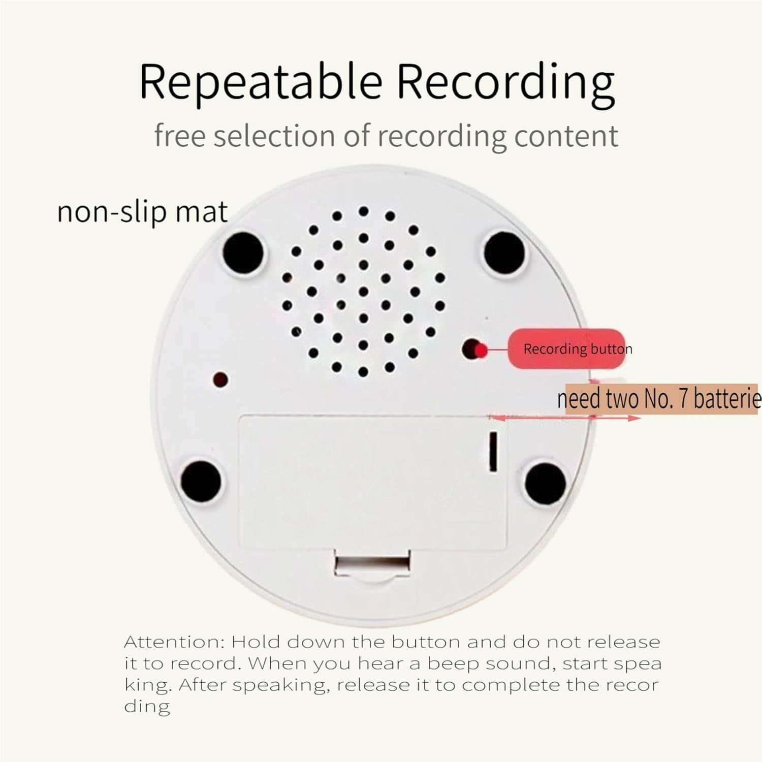 Dog Buttons for Communication, HD Sound Quality Loud Dog Buttons Talk, Dog Buttons Talk for Training, Recordable Dog Talking Button Set with Double-Sided Adhesive Tape and 5 Scene Stickers