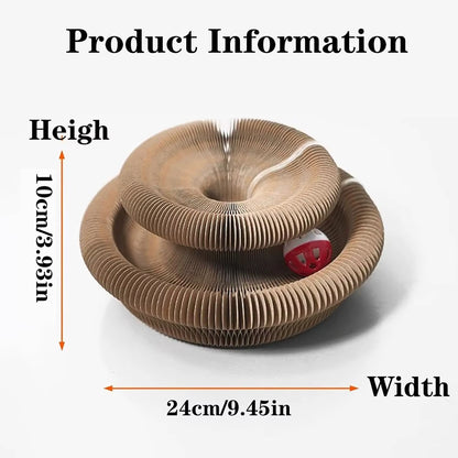 Kitty Kurlz Cat Toy, Marlene Kitty Kurlz, Kitty Curls Cat Toy, Magic Organ Cat Scratching Board Toy, Interactive Cat Ball Toy