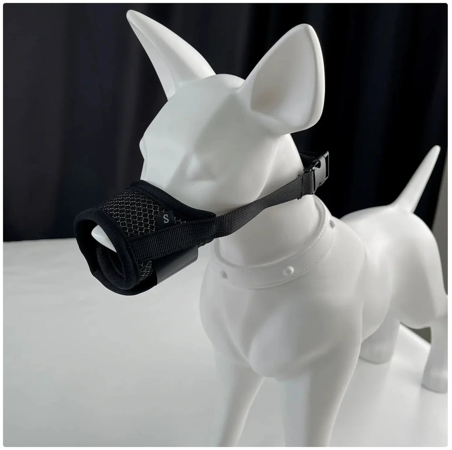 Breathable Mesh Dog Muzzle - Anti-Biting & Adjustable for Safety