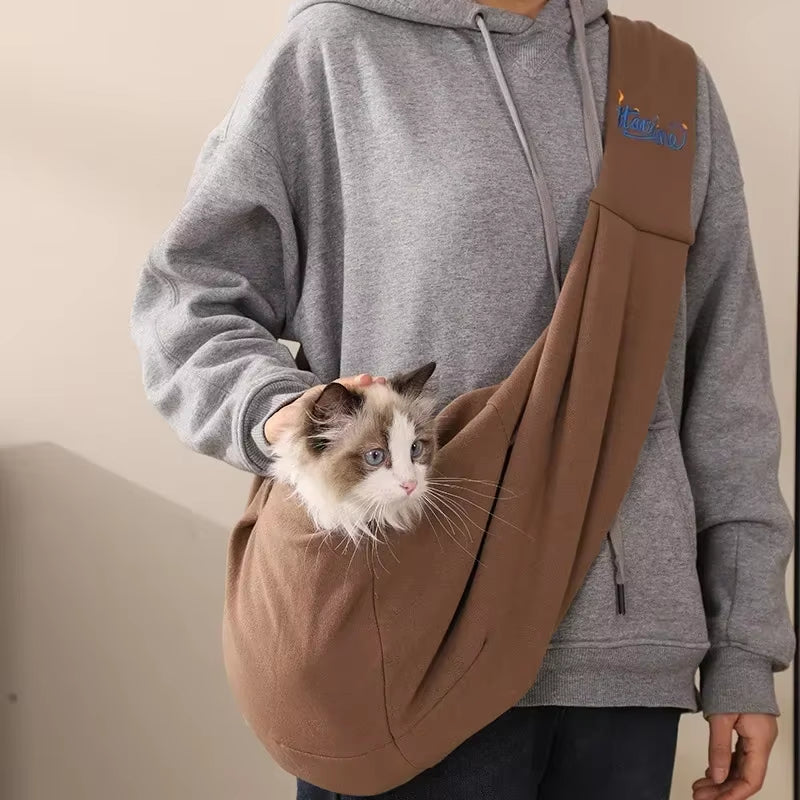 Small Dog Carrier Bag Pet Out Crossbody Shoulder Bag Outdoor Travel Portable Cat Puppy Sling Bag for Small Dog Pet Supplies