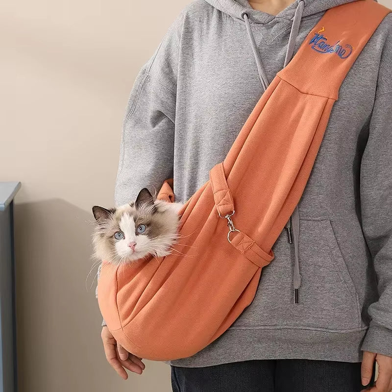 Small Dog Carrier Bag Pet Out Crossbody Shoulder Bag Outdoor Travel Portable Cat Puppy Sling Bag for Small Dog Pet Supplies
