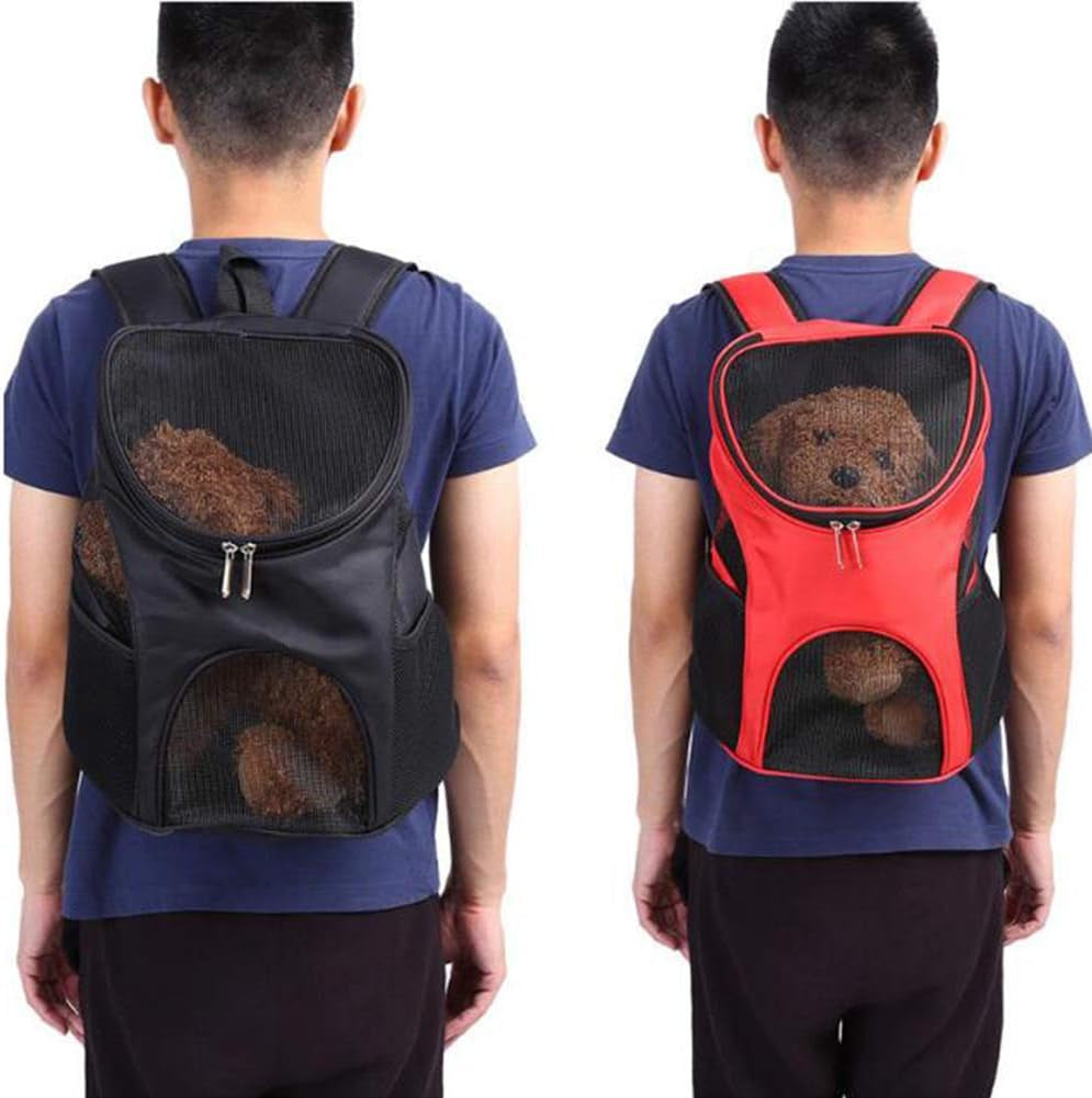 Cute Pet Supplies Pet Favorite Portable Soft Padded Pet Carrier Backpack Dog Cat Breathable Travel Mesh Bag for Pet Black