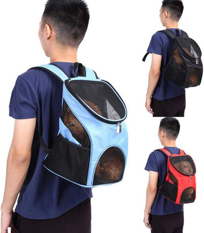 Cute Pet Supplies Pet Favorite Portable Soft Padded Pet Carrier Backpack Dog Cat Breathable Travel Mesh Bag for Pet Black